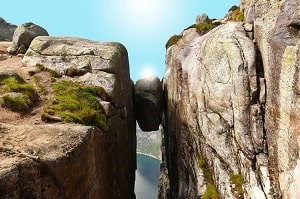 Between a rock and a hard place
